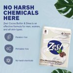 Zest Bar Soap - 8 Bars - Enriched With Cocoa Butter And Shea for Ultra Moisturizing Cleansing - Leaves Your Body Feeling Silky Smooth And Deeply Moisturized - Image 6