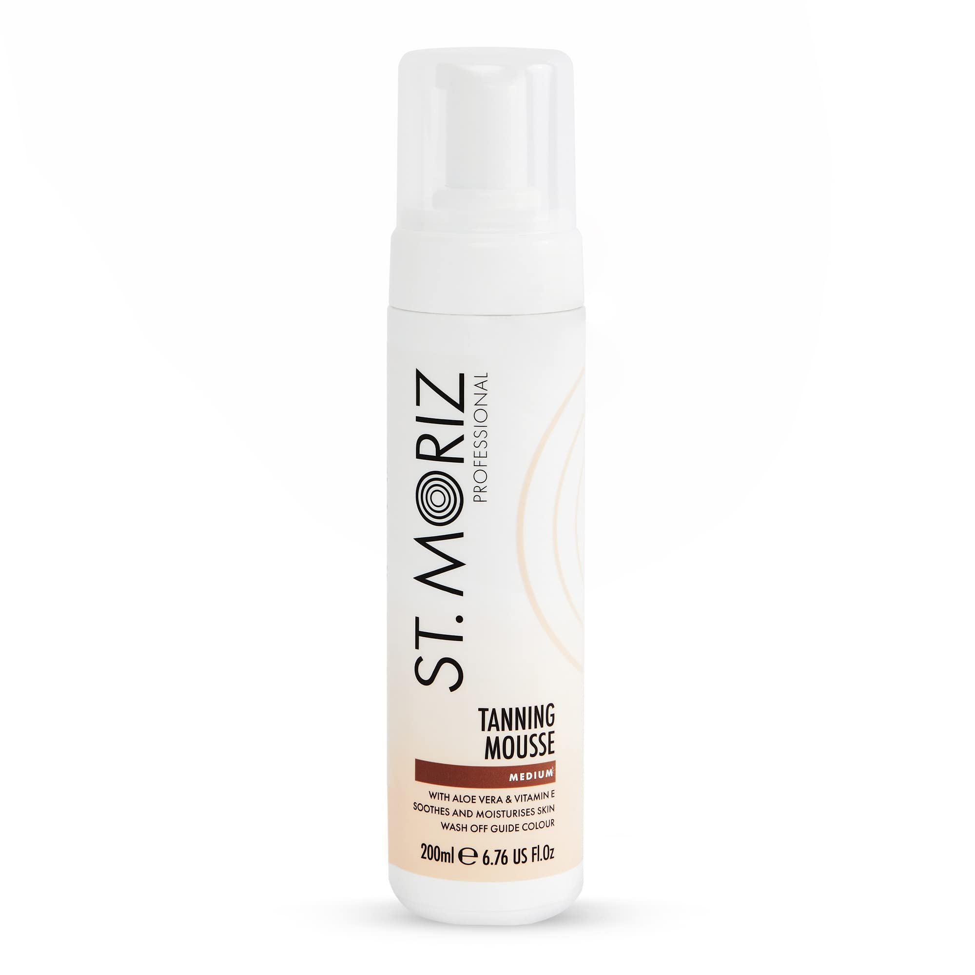 51YUQIMkEBL.jpg St. Moriz Professional Medium Self Tanner Mousse - Sunless Instant Self Tanning Foam for a Golden, Natural Looking Fake Tan - Moisturizing Tanner ? With Aloe Vera & Vitamin E - Vegan (6.76 fl oz) - Image 1