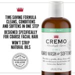 Cremo Wild Mint Beard and Face Wash, Specifically Designed to Clean Coarse Facial Hair, 6 Fluid Oz (Pack of 1) - Image 3