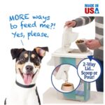 Buddeez Pet Food Storage Container - 16 LB Capacity Dog Food Storage Container, Cat Food Container, Bird Seed Storage Container with Durable EZ Grip Handle and EZ Flip Lid with Pour Spout (White Lid) - Image 4