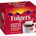 Folgers Coffee Singles Classic Roast-19 Coffee Bags - Image 2