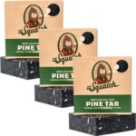 Dr. Squatch All Natural Bar Soap for Men with Heavy Grit, 3 Pack, Pine Tar