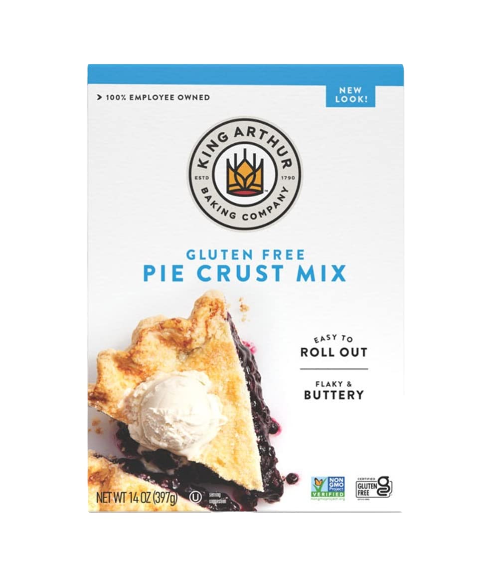 51oCHASWkkL.jpg King Arthur Flour Gluten Free Pie Crust Mix, Packaging May Vary, 14 Oz - Image 1