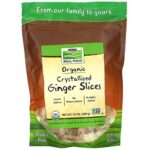 NOW Foods, Organic Crystallized Ginger Slices, Low-Sodium, Sulfur-Free, Preservative-Free and Non-GMO, 16-Ounce (Packaging May Vary)