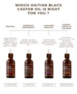 Kreyol Essence - 3.4 Oz Original Haitian Black Castor Oil - Hair growth, Thicker Brows and Longer Eyelashes, Natural Ingredients - Image 5