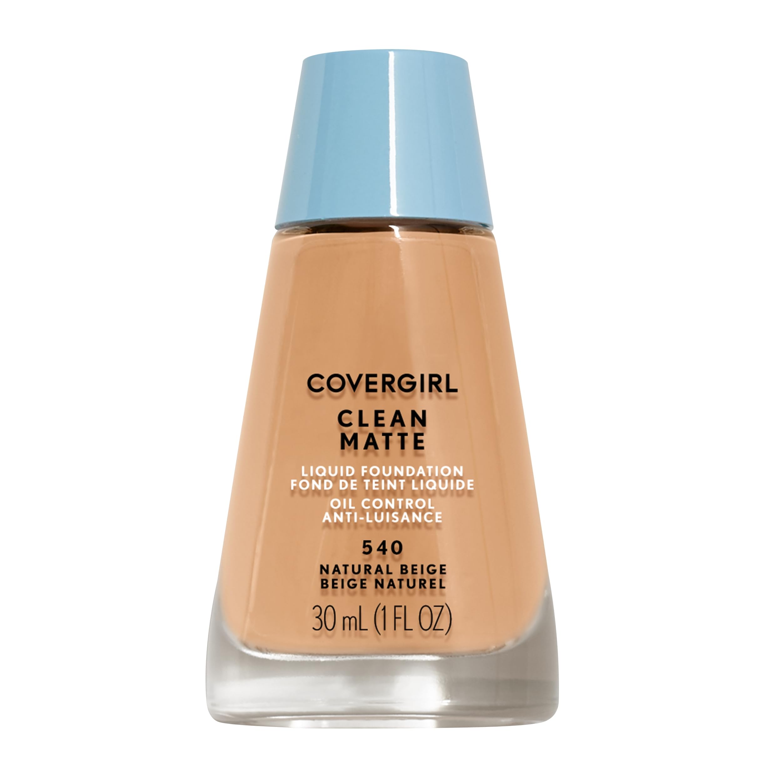 616otMIMuEL.jpg COVERGIRL Clean Matte Liquid Foundation, 540 Natural Beige, 1 oz (Pack of 1) - Image 1