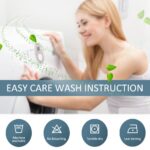 PONY DANCE Window Treatments Curtains - Blackout Drapery Thermal Insulated Curtain Panels with Back Tab Light Block for Bedroom Bathroom/Kitchen, 52 x 54 Inches, Brown, 2 Pieces - Image 9