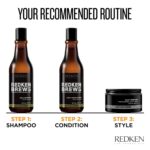 Redken Brews Daily Shampoo For Men | Lightweight Hydrating Hair Cleanser | Add Moisture and Shine to Dry Hair | For All Men's Hair Types - Image 4