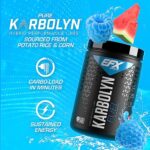 EFX Sports Karbolyn Fuel | Fast-Absorbing Carbohydrate Powder | Carb Load, Sustained Energy, Quick Recovery | Stimulant Free | 18 Servings (Blue Razz Watermelon) - Image 3