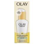 Olay Face Moisturizer Complete Daily Defense All Day Moisturizer With Sunscreen, SPF30 Sensitive Skin, 2.5 Fl Oz (Pack of 2)