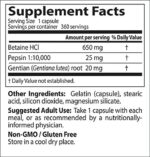 Doctor's Best Betaine HCI Pepsin & Gentian Bitters, Digestive Enzymes for Protein Breakdown & Absorption, Non-GMO, Gluten Free, 360 Count (Pack of 1) - Image 7