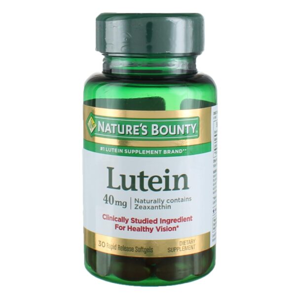 Nature's Bounty Lutein Softgels, 30 count (Pack of 2)