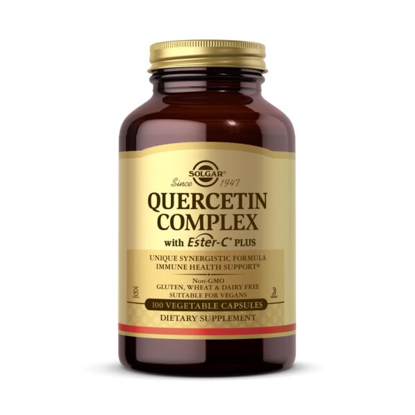 Solgar Quercetin Complex with Ester-C Plus, Unique Synergistic Formulat Immune Health Support, 100 Vegetable Capsules