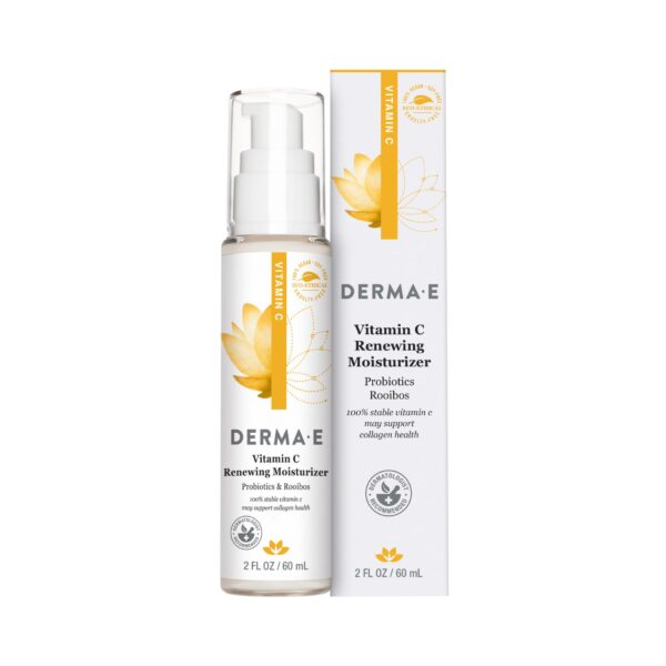 Derma E Vitamin C Renewing Moisturizer ? Brightening and Hydrating Facial Skin Renewing Cream ? Anti-Aging Facial Moisturizer and Day Cream, 2 oz
