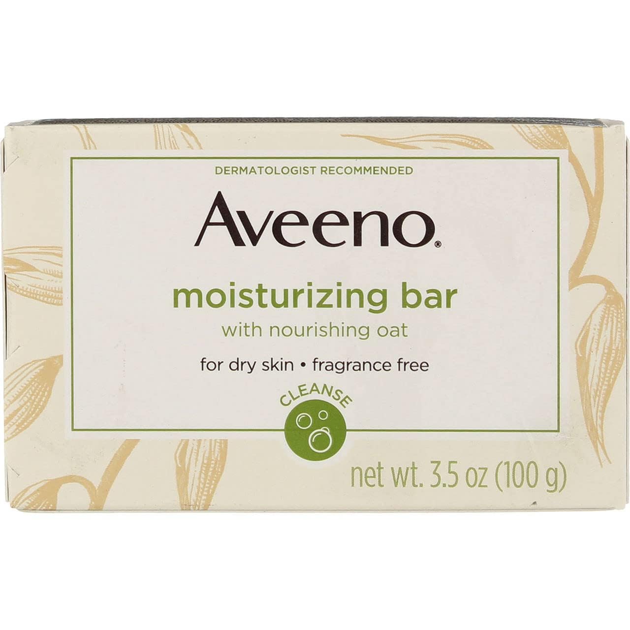 61QrMMorGaL.jpg Aveeno Bar Dry Size 3.5 Ounce Aveeno Moisturizing Bar For Dry Skin (Pack of 3) - Image 1