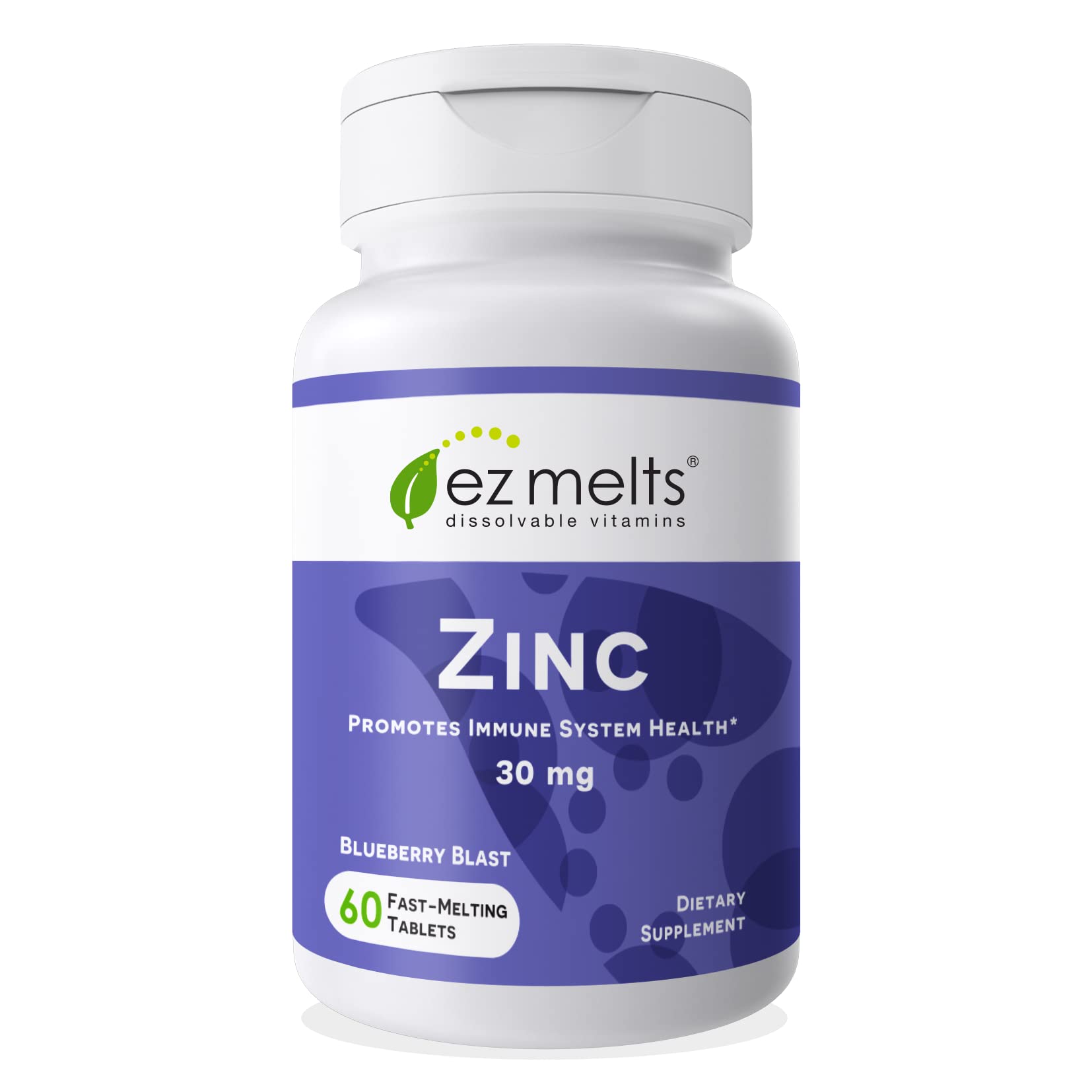 61R2ODALrHL.jpg EZ Melts Dissolvable Zinc Supplement 30 mg, Sugar-Free, 2-Month Supply - Image 1