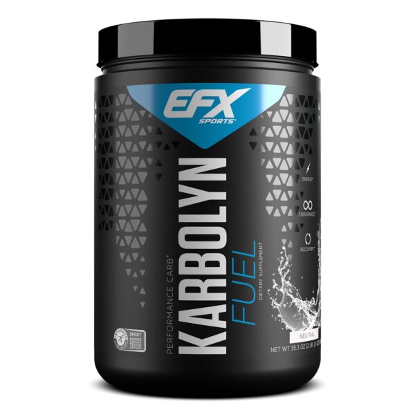 EFX Sports Karbolyn Fuel | Fast-Absorbing Carbohydrate Powder | Carb Load, Sustained Energy, Quick Recovery | Stimulant Free | 18 Servings (Neutral)