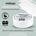 Mehron Makeup Clown White Professional Face Paint Cream Makeup | White Face Paint Makeup for Stage, Film, Cosplay, & Mime | Halloween Clown Makeup 2.25 oz (65g) - Image 2
