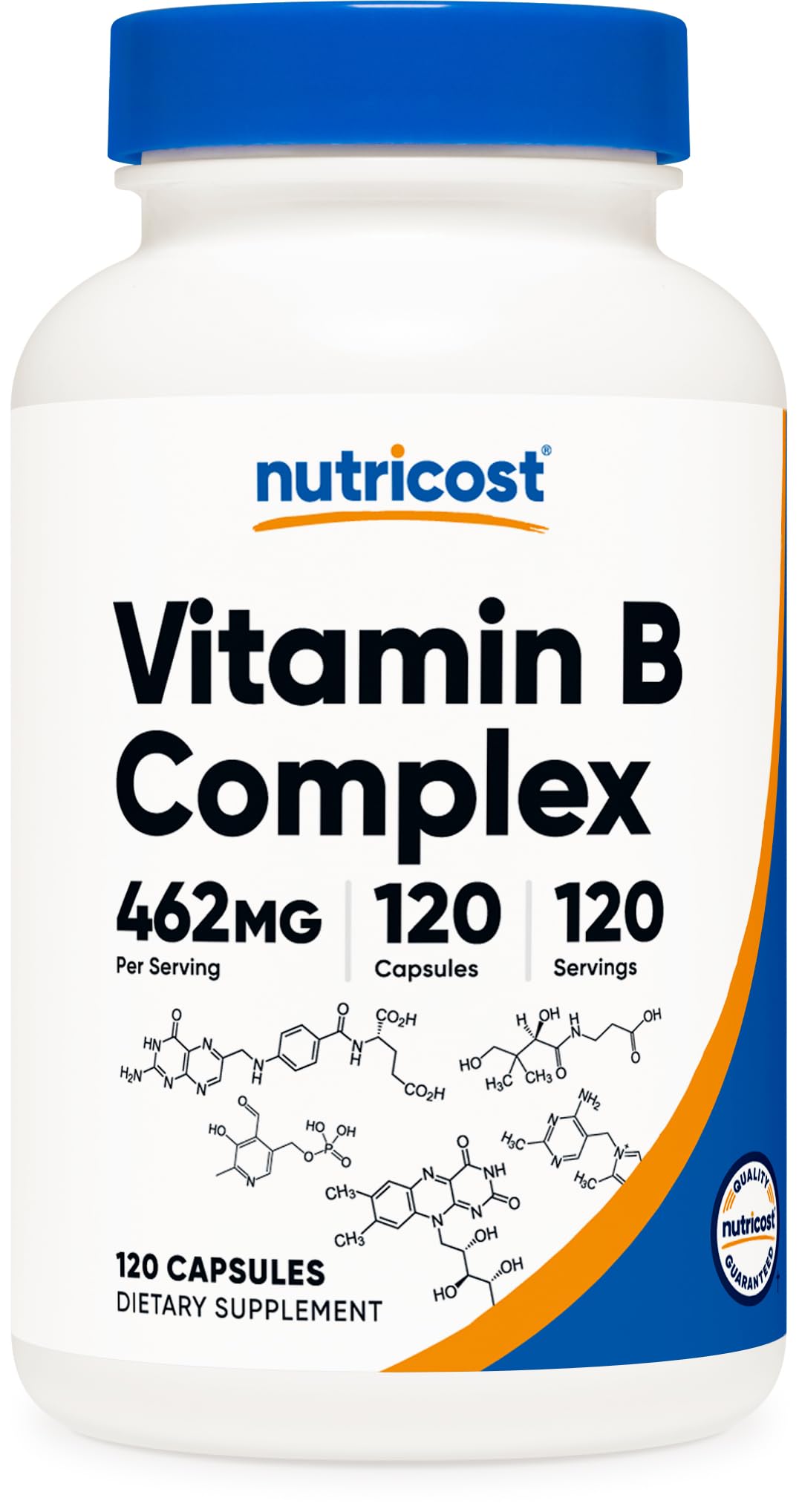 61Y2NBiZ0OL.jpg Nutricost High Potency Vitamin B Complex 462mg, 120 Capsules - with Vitamin C - Energy Complex - Image 1
