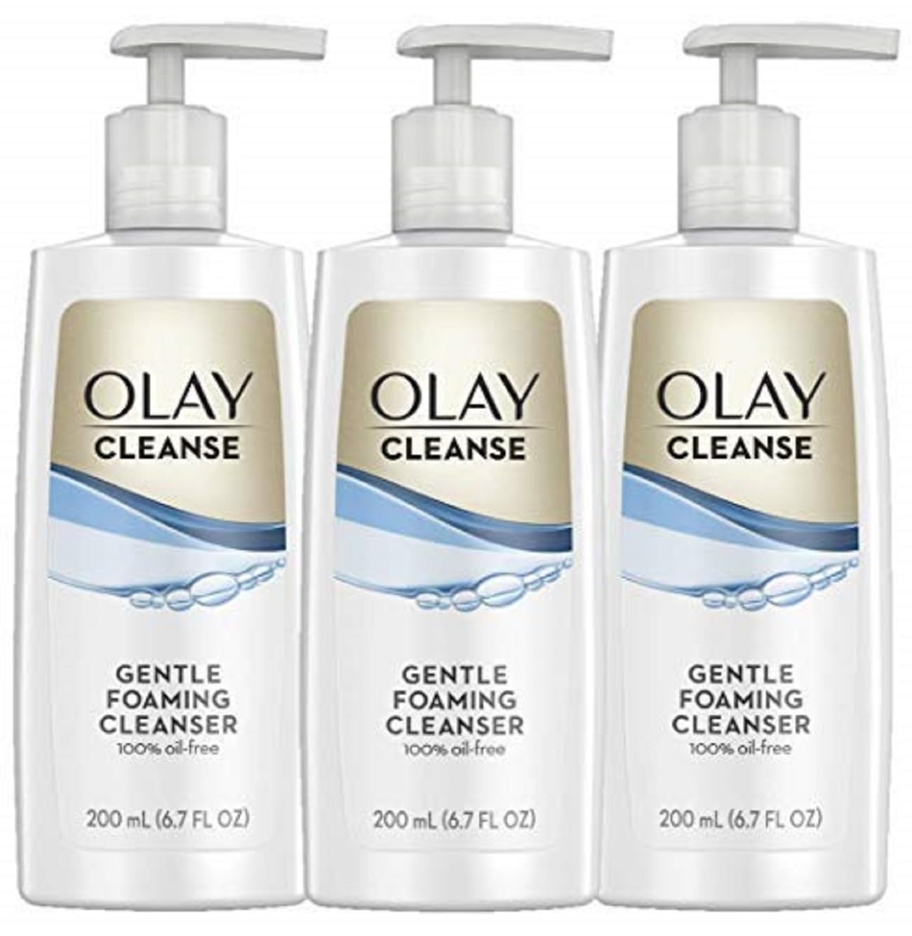 61ZScjwDQlL.jpg Olay Cleanse Gentle Foaming Face Cleanser for Sensitive Skin, Fragrance Free, 6.7 Fl Oz (Pack of 3) - Image 1