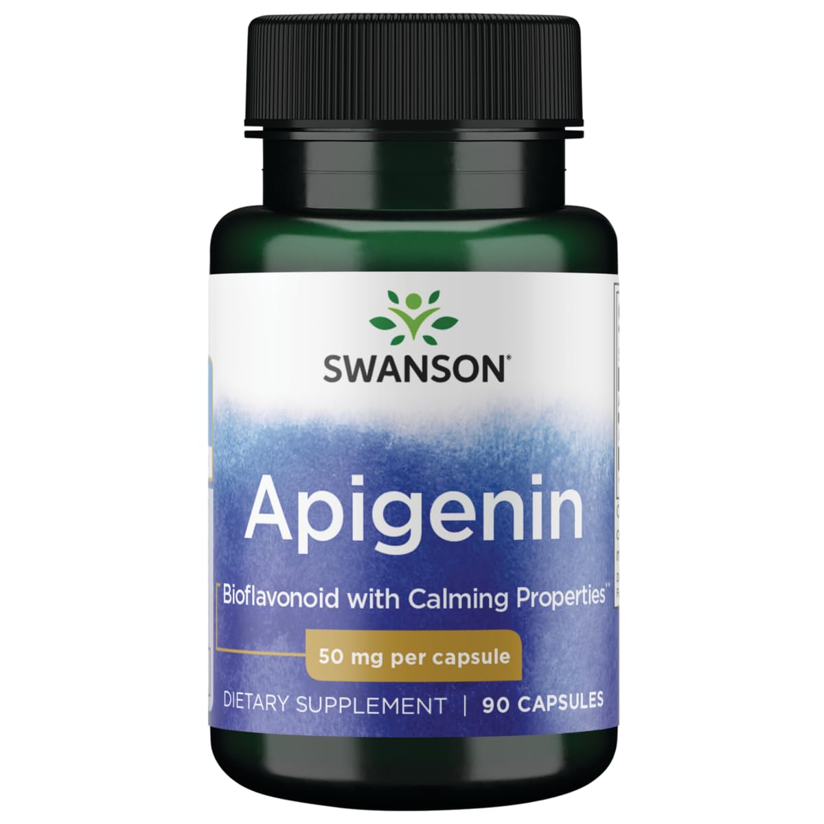 61dzsIFeeIL.jpg Swanson Apigenin Supplement, 50mg capsules (90 count), Helps Promote Sleep, Stress Relief & Overall Men's Health (Packaging May Vary) - Image 1