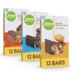 ZonePerfect Protein Bars, 12-14g Protein, 18-19 Vitamins & Minerals, Nutritious Snack Bar, Double Dark Chocolate, Fudge Graham, Chocolate Peanut Butter, 36 Bars