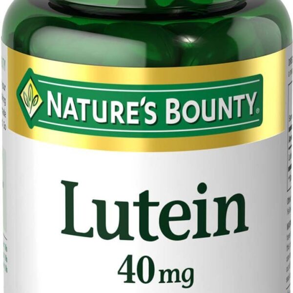Nature's Bounty Lutein Pills, Eye Health Supplements and Vitamins, Support Vision Health, 40 mg, 30 Softgels