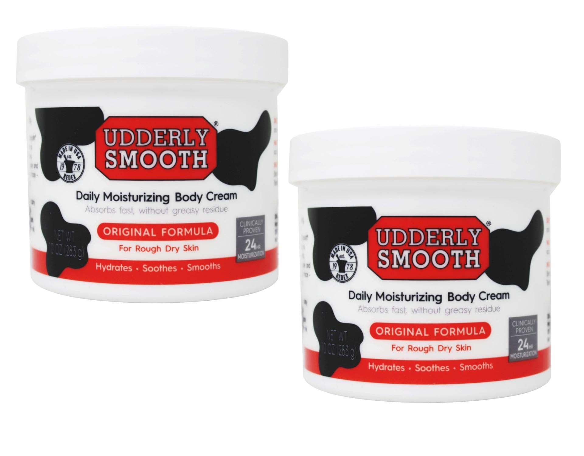61rOI4MzDqL.jpg Udderly Smooth Body Cream 12 oz (Pack of 2) - Image 1