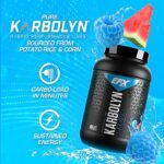 EFX Sports Karbolyn Fuel | Fast-Absorbing Carbohydrate Powder | Carb Load, Sustained Energy, Quick Recovery | Stimulant Free | 37 Servings (Blue Razz Watermelon) - Image 4