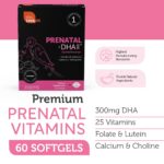 Zahler Prenatal Vitamin with DHA & Folate - DHA Supplements & Prenatal Multivitamin for Mother and Child - Kosher Prenatal DHA Prenatal Vitamins with Iron, Pre Natal Softgels 60 Count - Image 2