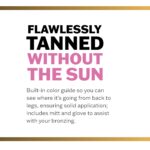 Fake Bake Flawless Darker Self-Tanning Liquid Streak-Free, Long-Lasting Natural Glow For All Skin Tones - Sunless Tanner Includes Professional Mitt For Easy Application, Black Coconut Scent - 6 oz - Image 4