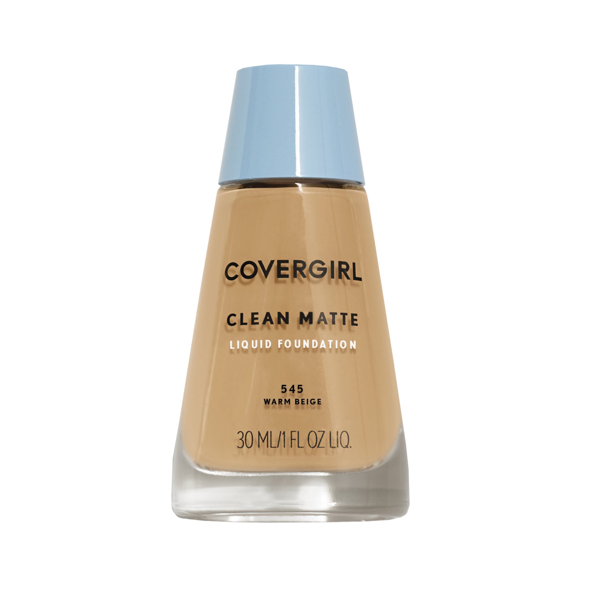 719V83ItwL.jpg COVERGIRL Clean Matte Liquid Foundation Warm Beige 545, 1 oz (packaging may vary) - Image 1