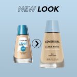 COVERGIRL Clean Matte Liquid Foundation Warm Beige 545, 1 oz (packaging may vary) - Image 2