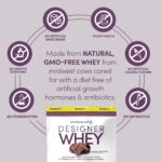 Designer Wellness, Designer Whey, Natural Whey Protein Powder with Probiotics, Fiber, and Key B-Vitamins for Energy, Gluten-Free & Kosher, Double Chocolate, 2 lb - Image 4