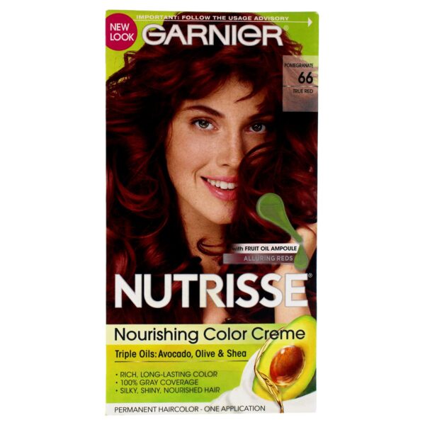 Garnier Nutrisse Nourishing Color Creme, True Red [66] 1 ea