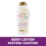 OGX Extra Creamy + Coconut Miracle Oil Ultra Moisture Body Lotion with Vanilla Bean, Fast-Absorbing Lotion for All Skin Types, Paraben-Free and Sulfated-Surfactants Free, 19.5 fl oz - Image 2