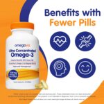 OmegaVia Ultra Concentrated Omega 3 Fish Oil Burpless, 60 Softgels, Triple Strength Omega 3 Fish Oil Supplements, 1135 mg Pure Omega3, No Fishy Burps, High EPA DHA DPA, IFOS 5-Star - Image 2