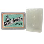 Gentleman Jon 3.7 Ounce Alum Block in Plastic Case | Upgrade Your Shave - Soothing Aftershave Solution for Shaving Razor Burn Relief - Travel Friendly Durable Plastic Case Included