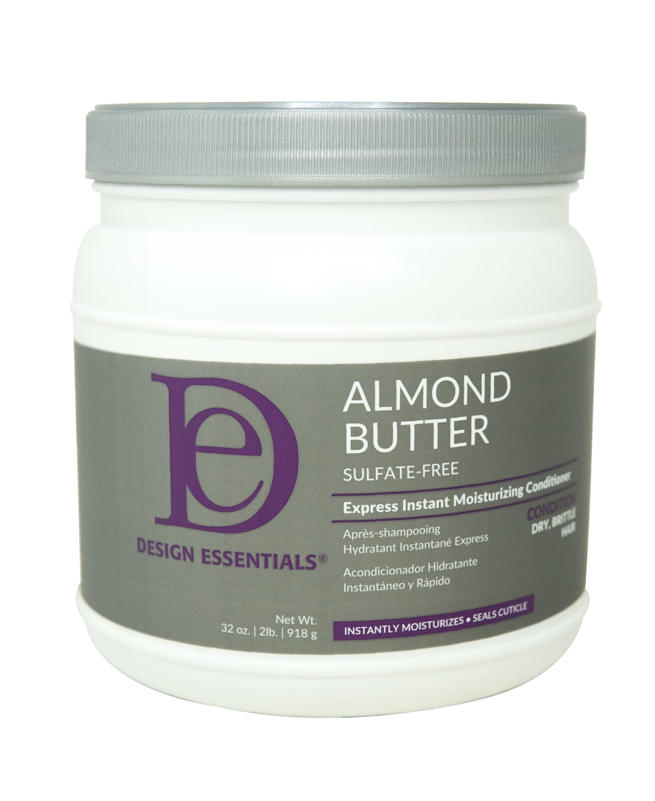 71Xh-4mq8fL.jpg Design Essentials Almond Butter Express Instant Moisturizing Conditioner, 32 Ounces - Image 1