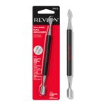 Revlon Cuticle Pusher and Nail Cleaner, Dual Ended Nail Care Tool, Easy to Use, Stainless Steel (Pack of 1)