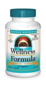 Source Naturals Wellness Formula Bio-Aligned Vitamins & Herbal Defense - Immune System Support Supplement & Immunity Booster - 45 Tablets