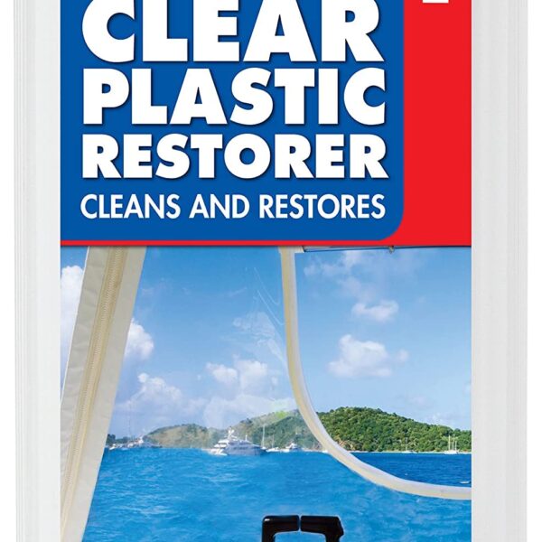 STAR BRITE Clear Plastic Restorer - Step 1 - Ultimate Solution for Restoring Shine & Clarity to Acrylic, Polycarbonate & Plastic Surfaces (087208)