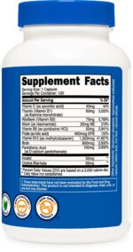 Nutricost High Potency Vitamin B Complex 462mg, 120 Capsules - with Vitamin C - Energy Complex - Image 5