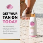 Fake Bake Flawless Darker Self-Tanning Liquid Streak-Free, Long-Lasting Natural Glow For All Skin Tones - Sunless Tanner Includes Professional Mitt For Easy Application, Black Coconut Scent - 6 oz - Image 2