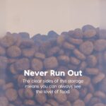 IRIS USA WeatherPro Airtight Dog Food Storage Container, Up to 42 lbs, Attachable Wheels, For Dog Cat Bird and Other Pet Food Storage Bin, Keep Fresh, Translucent Body, Green - Image 7