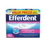 Efferdent Denture Cleanser Tablets, Complete Clean, Tablets, Multicolor, 252 Count