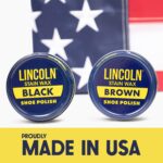 Lincoln Shoe Polish Wax - 2-1/8 oz | Made in USA Since 1925 - Brown - Image 4