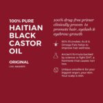Kreyol Essence - 3.4 Oz Original Haitian Black Castor Oil - Hair growth, Thicker Brows and Longer Eyelashes, Natural Ingredients - Image 3