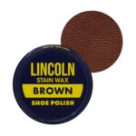 Lincoln Shoe Polish Wax - 2-1/8 oz | Made in USA Since 1925 - Brown