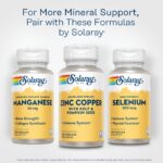SOLARAY Zinc Copper Amino Acid Chelate - Immune Support Supplement w/Chelated Zinc 50mg - Bone, Skin, Heart Health and Thyroid Support - with Iodine from Kelp, 60-Day Guarantee, 100 Serv, 100 VegCaps - Image 6